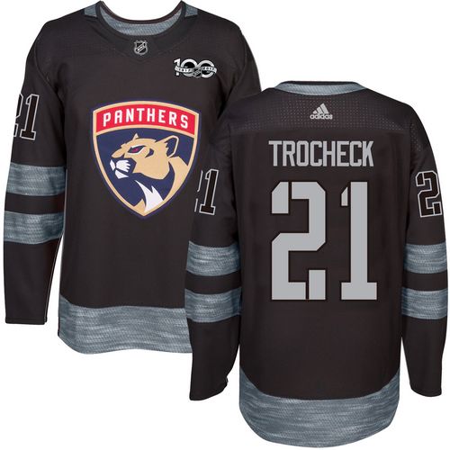 Adidas Panthers #21 Vincent Trocheck Black 1917-100th Anniversary Stitched NHL Jersey